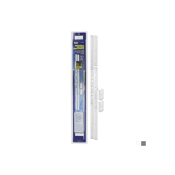 Prime-Line Jamb Repair and Reinforcement Kit, 59-1/2 In. Installed, Steel Construction, White (1 Kit) U 11026 - main